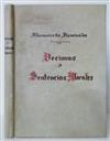 MANUSCRIPT.  Décimas y Sentencias Morales.  Illustrated manuscript in Spanish on paper.  1790